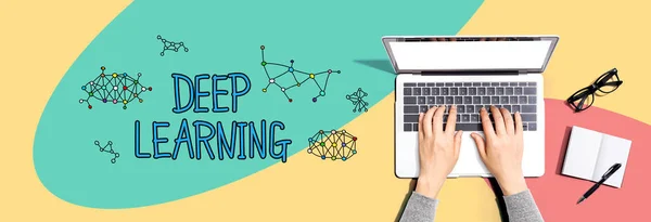 Deep Learning Mit Dem Laptop — Stockfoto
