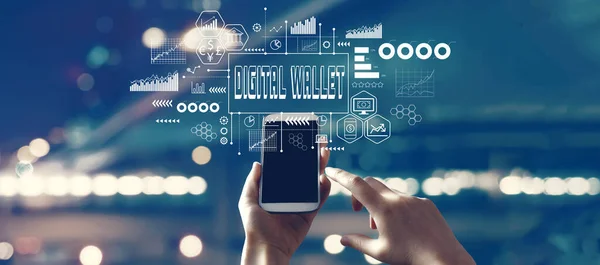 Digital Wallet Digital Self Custody Crypto Enabled Self Custody Wallet — Stock Photo, Image