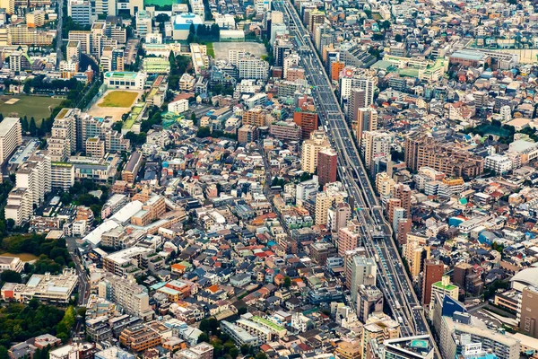 Flybilde Minato City Tokyo Japan – stockfoto