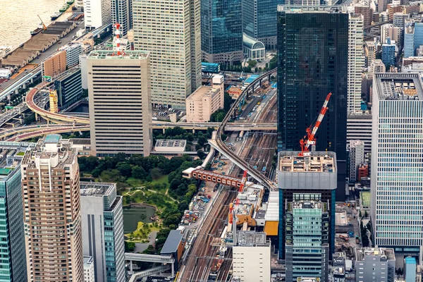 Letecký Pohled Minato City Tokio Japonsko — Stock fotografie