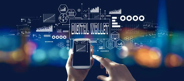Digital Wallet Digitale Selbstverwahrung Krypto Ermöglicht Selbstverwahrung Brieftasche Private Schlüssel — Stockfoto