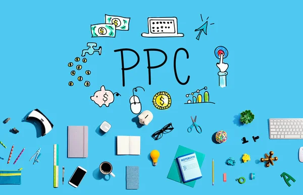Ppc Collection Electronic Gadgets Office Supplies — 图库照片