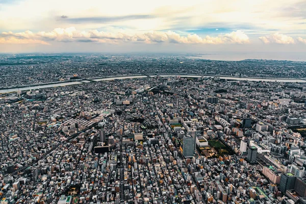 Pemandangan Udara Koto City Tokyo Jepang — Stok Foto