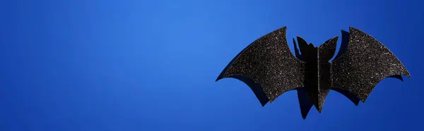 Halloween Papel Morcego Vista Aérea Flat Lay — Fotografia de Stock