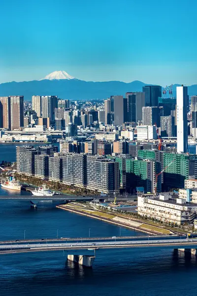 東京から富士山の眺め ストック画像