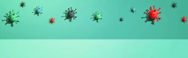 ウイルス流行性インフルエンザとコロナウイルス Covid 19のコンセプト ロイヤリティフリーのストック画像