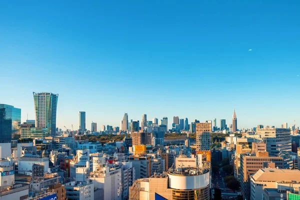 日本东京涩谷鸟瞰图 免版税图库图片