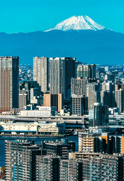 東京から富士山の眺め ロイヤリティフリーのストック写真