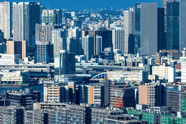 日本东京Odaiba和东京湾 图库图片