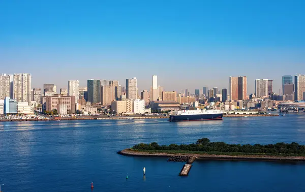 東京湾 レインボーブリッジ お台場 東京都 ロイヤリティフリーのストック画像