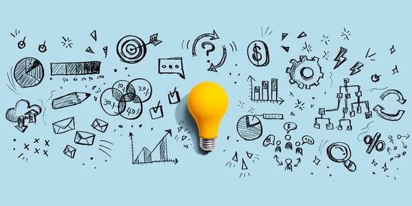 Ampullü pazarlama stratejisi kavramı - düz konum