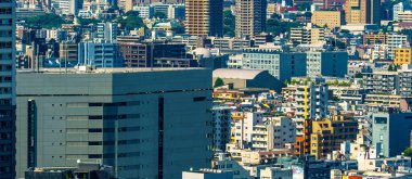Tokyo, Japonya 'da inşaat ve gökdelenler