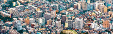 Aerial view of Tokyo, Japan near Arakawa City clipart