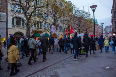 Demonstration for iranian women's freedom held in Malmo, Sweden