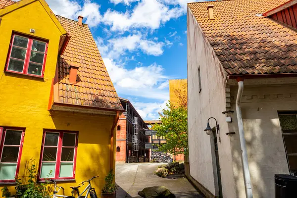 stock image Medieval and Hansa inspired living area Jakriborg in Hjarup, Sweden