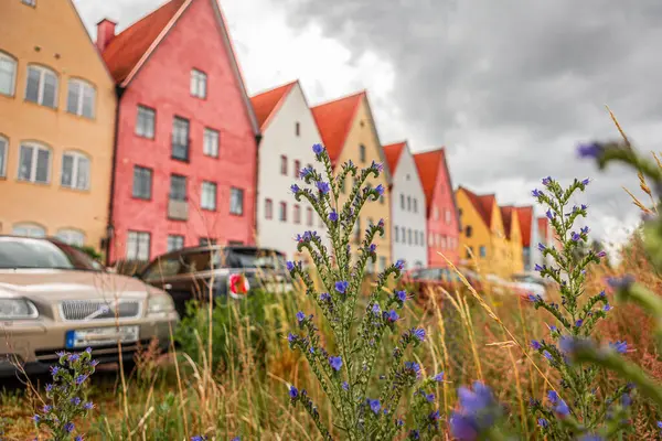 stock image Medieval and Hansa inspired living area Jakriborg in Hjarup, Sweden