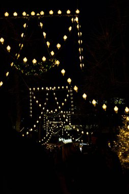 Danimarka, Kopenhag 'daki Tivoli' de Noel ışıkları süslemeleri