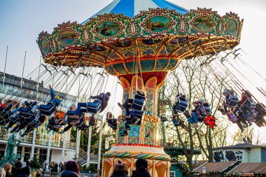 Tivoli, Kopenhag, Danimarka 'da eski tarz atlıkarınca