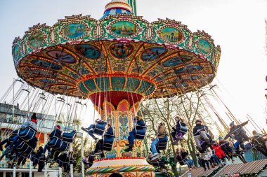 Tivoli, Kopenhag, Danimarka 'da eski tarz atlıkarınca