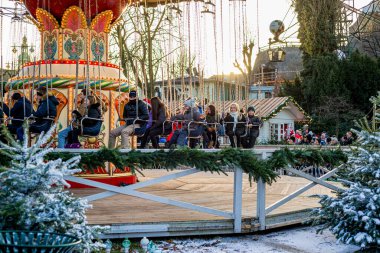 Tivoli, Kopenhag, Danimarka 'da eski tarz atlıkarınca