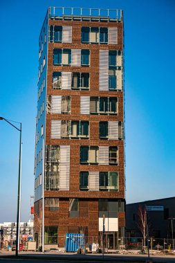 İsveç 'in Malmö kentindeki Fütürist Hyllie istasyonunda modern binalar inşa edildi.