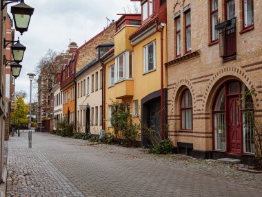 İsveç 'in Malmö bölgesindeki Gamla Vaster bölgesinde rahat bir sokak.