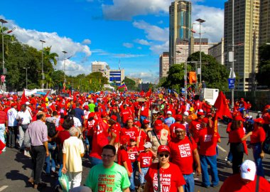 CARCAS, VENEZUELA, 12 Şubat 2009: 2009 'da Caracas' ta yapılan son cumhurbaşkanları mitingine bakın