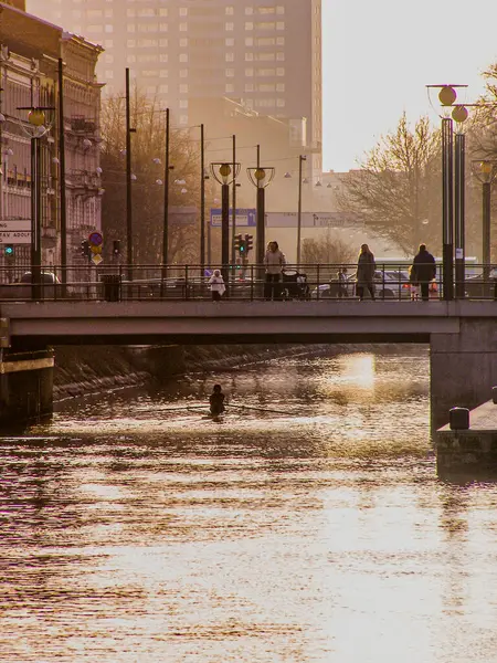 İsveç Malmö Kanalı üzerindeki köprü