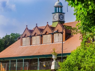 Hanley Park 'ta çan kulesi, Stoke-on-Trent, İngiltere