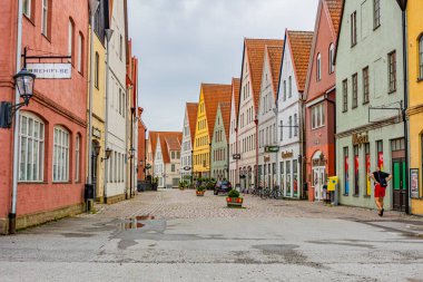 Medieval and Hansa inspired living area Jakriborg in Hjarup, Sweden clipart