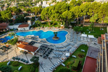 İspanya, Mallorca 'daki otelin üzerinde