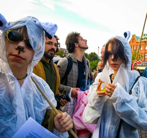 MALMO, SWEDEN, 19 Eylül 2008: İklim eylem protestosu