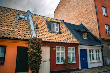 İsveç 'in Malmö şehrinde, Gamla Vaster' da Jacob Nielsgatan caddesinde evler