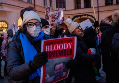 İranlı Kadın Özgürlüğü Gösterisi Malmö, İsveç 'te