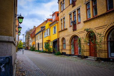 İsveç 'in Malmö bölgesindeki Gamla Vaster bölgesinde rahat bir sokak.