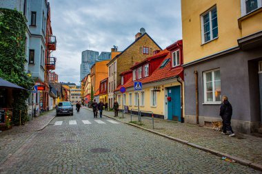 İsveç, Malmö 'deki Gamla Vaster' da Jons Flisgatan Caddesi.