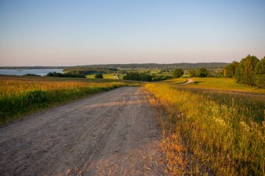 Hassleholm, İsveç 'in dışındaki Hovdalas yamaçlarından görüntü.
