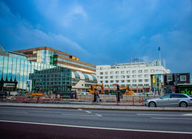 İsveç, Helsingborg 'da şehir silüeti