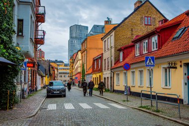 İsveç, Malmö 'deki Gamla Vaster' da Jons Flisgatan Caddesi.