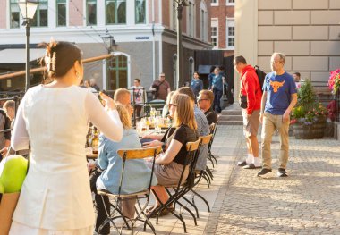 İsveç, Göteborg 'daki Liseberg eğlence parkı.