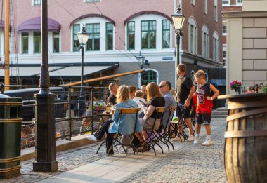 İsveç, Göteborg 'daki Liseberg eğlence parkı.