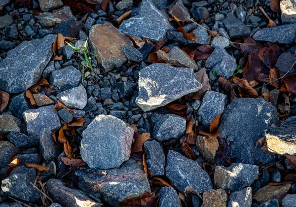 Yerde gri mavi taşlar