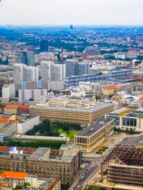 Berlin, Alexander Platz 'daki TV kulesinden görüntü