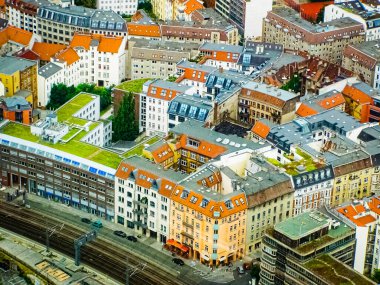 Berlin, Almanya üzerinde Skyline görünümü