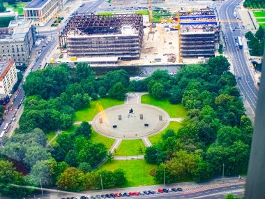 Berlin, Alexander Platz 'daki TV kulesinden görüntü