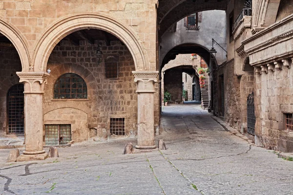 Viterbo Lazio Talya Francigena Yolu Boyunca Antik Kentin Eski Kasabası — Stok fotoğraf