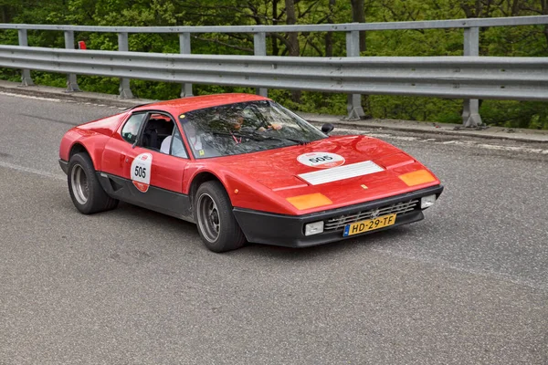 Voiture Sport Ancienne Ferrari 512 1980 Hommage Mille Miglia Course — Photo