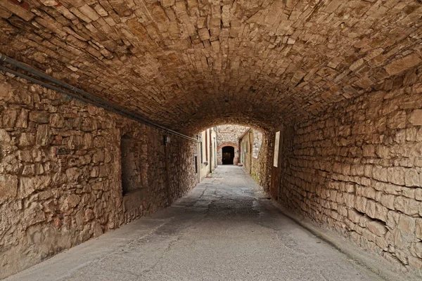 Radda Chianti Siena Tuscny Italy Ancient Alley Underpass Old Town — стокове фото