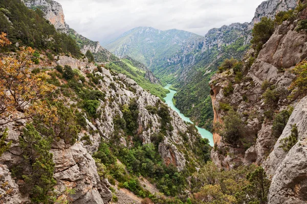 Palud Sur Verdon Provence Alpes Cote Azur França Paisagem Desfiladeiro — Fotografia de Stock