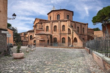 Ravenna, Emilia Romagna, İtalya: San Vitale Antik Bazilikası, 547 yılında inşa edilen ortaçağ Katolik Kilisesi